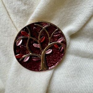 Elegant Tree of Life Design Magnetic Fasten Brooch